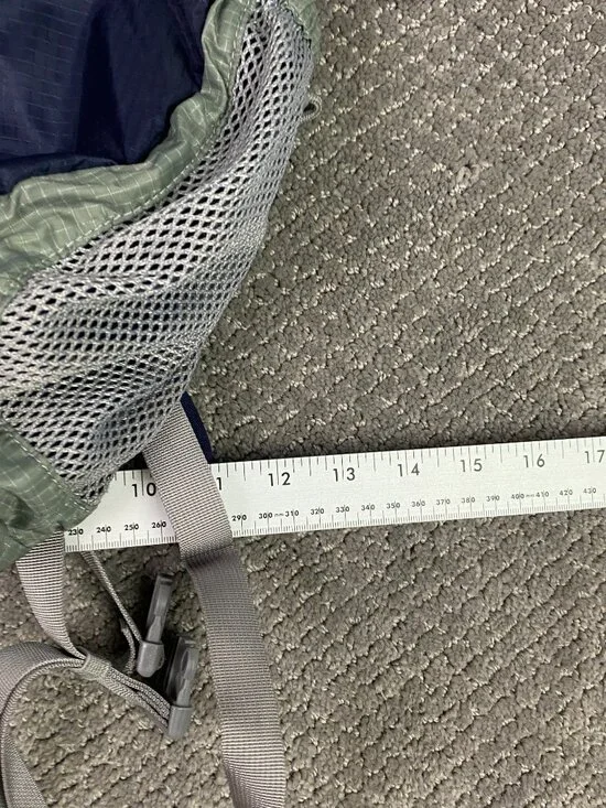 LL Bean Stowaway Ultralight Day Pack Backpack Blue Gray Packable Hiking 294234 - Picture 10 of 11